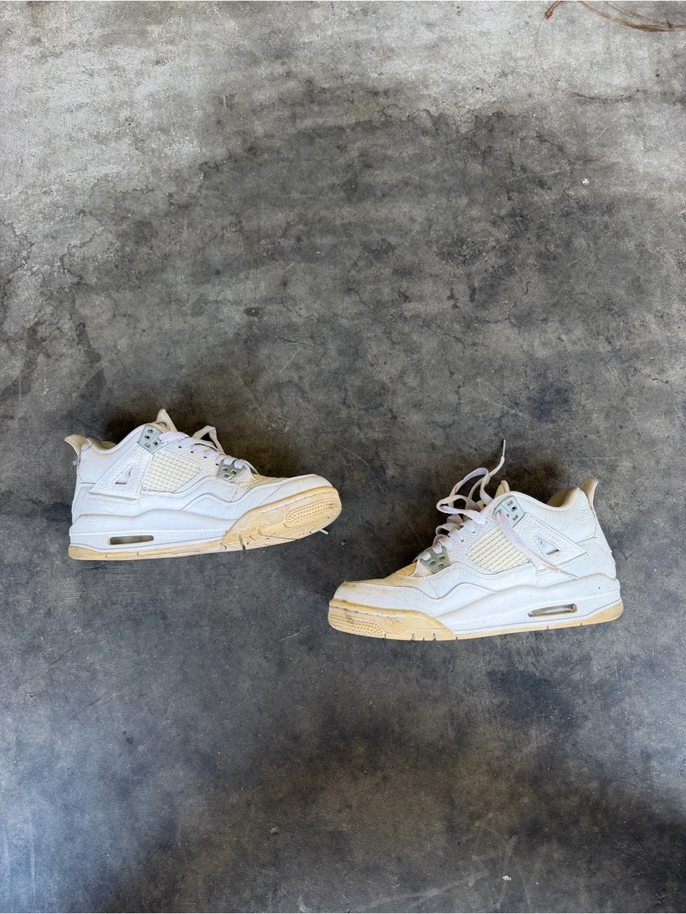 2016 Nike Air Jordan 4 Pure Money White Size 5.5